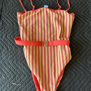 L*Space Multicolor Striped Swimsuit